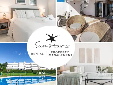 Location appartement à Estepona, Penthouse à Estepona avec piscine partagée et Wi-Fi