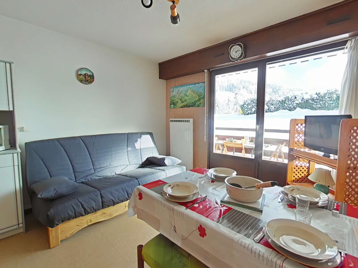 Studio 4 pers. balcon sud, vue Aravis au Grand-Bornand - Photo 3