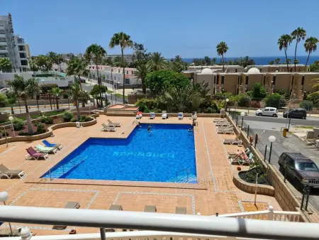 Location appartement à Costa Adeje, Appartement Borinquen mit Pool und Meerblick