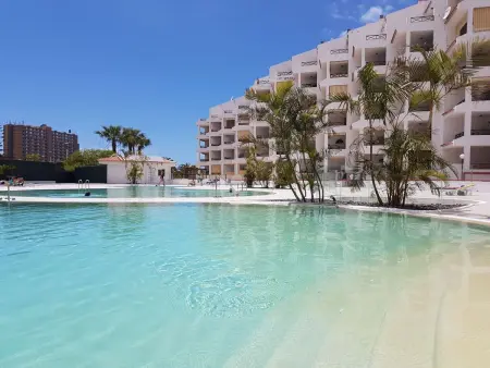 Location appartement à Los Cristianos, Wohnung mit beheiztem gemeinsamem Pool