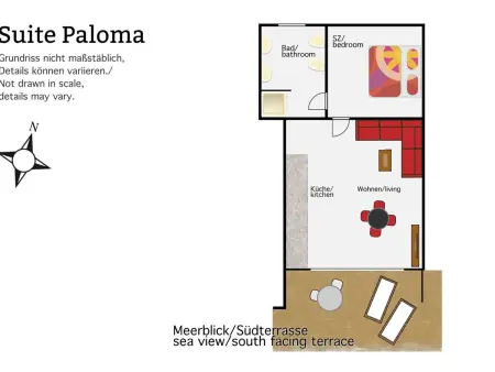 Appartement Paloma avec terrasse sud et piscine commune : photo 20