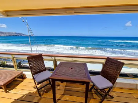 Appartement Las Canteras : terrasse 25m² face à la mer : photo 7
