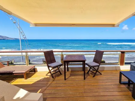 Appartement Las Canteras : terrasse 25m² face à la mer : photo 8