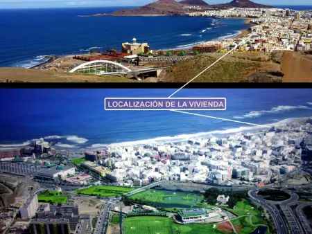 Appartement Las Canteras : terrasse 25m² face à la mer : photo 42