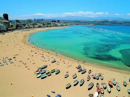 Appartement Las Canteras : terrasse 25m² face à la mer : photo 44