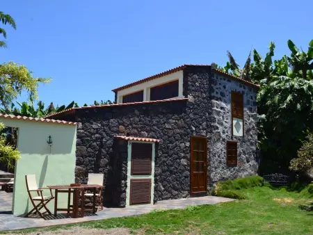 Location maison à Tijarafe, Ecofinca mit privatem Pool