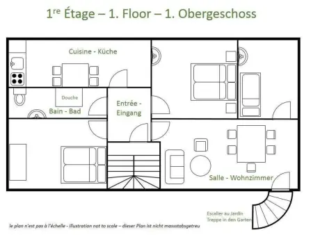 Maison Hiltbrunner, 13 pers., jardin 700m² à Quiberon : photo 17