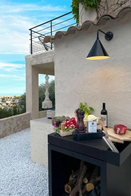 Maison provençale 5 chambres, piscine et vue mer à Vence : photo 9