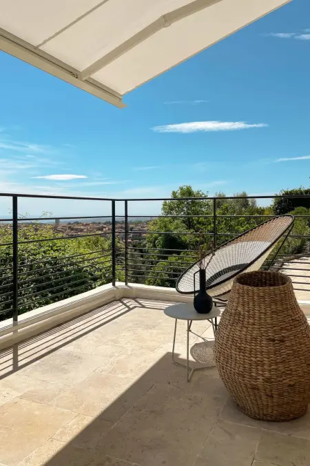 Maison provençale 5 chambres, piscine et vue mer à Vence : photo 41