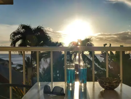 Location appartement à Deshaies, Studio Malanga mit Terrasse