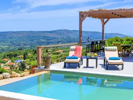 Hütte  Villa Vardis  mit eigenem Pool, Location Maison 8 personnes à Georgioupoli - Photo 4