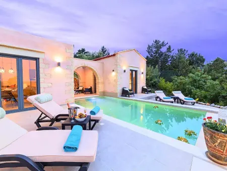 Hütte  Villa Vardis  mit eigenem Pool, Location Maison 8 personnes à Georgioupoli - Photo 26