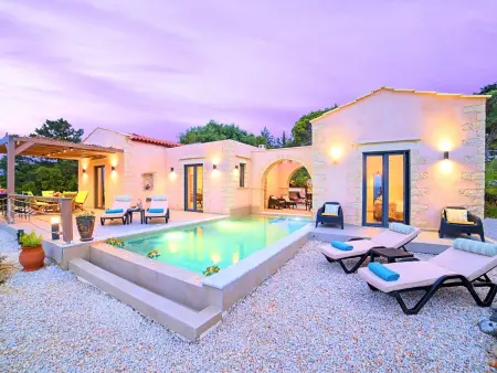 Hütte  Villa Vardis  mit eigenem Pool, Location Maison 8 personnes à Georgioupoli - Photo 28
