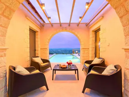 Hütte  Villa Vardis  mit eigenem Pool, Location Maison 8 personnes à Georgioupoli - Photo 31
