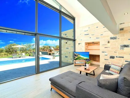 für 15 Personen in Chania, Kreta (West-Kreta), Location Maison 15 personnes à Georgioupoli - Photo 3