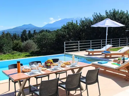 Orientem Villa Beheizter Pool, Location Maison 9 personnes à Georgioupoli - Photo 14