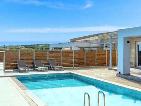 Vista Mare Villa Beheizter Pool, Location Maison 6 personnes à Georgioupoli - Photo 5