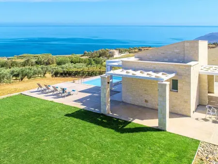 Vista Mare Villa Beheizter Pool, Location Maison 6 personnes à Georgioupoli - Photo 7