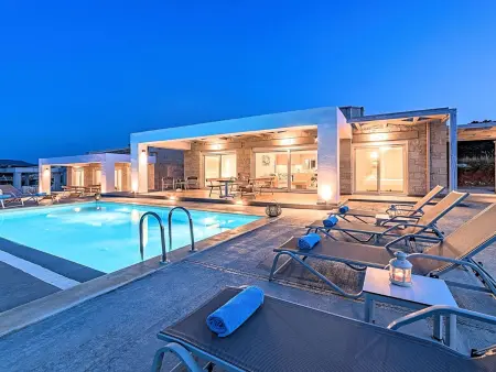 Vista Mare Villa Beheizter Pool, Location Maison 6 personnes à Georgioupoli - Photo 29