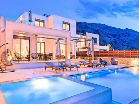 Location maison à Georgioupoli, Ferienvilla Minaos mit eigenem Pool