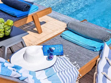 Minaos8  mit privatem Pool, Location Maison 8 personnes à Georgioupoli - Photo 4