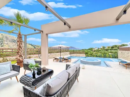 Minaos8  mit privatem Pool, Location Maison 8 personnes à Georgioupoli - Photo 5