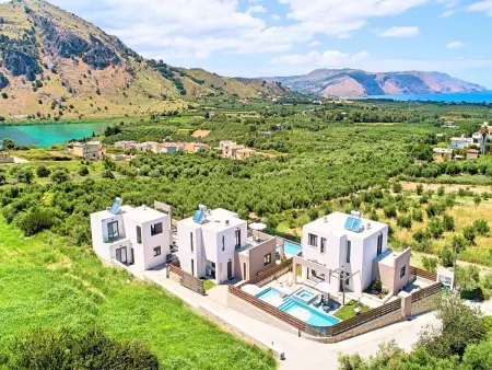 Minaos8  mit privatem Pool, Location Maison 8 personnes à Georgioupoli - Photo 9