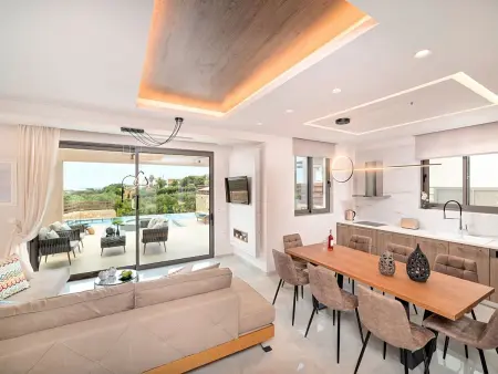 Minaos8  mit privatem Pool, Location Maison 8 personnes à Georgioupoli - Photo 12