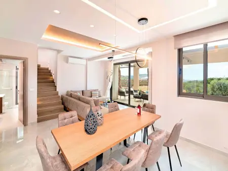 Minaos8  mit privatem Pool, Location Maison 8 personnes à Georgioupoli - Photo 14