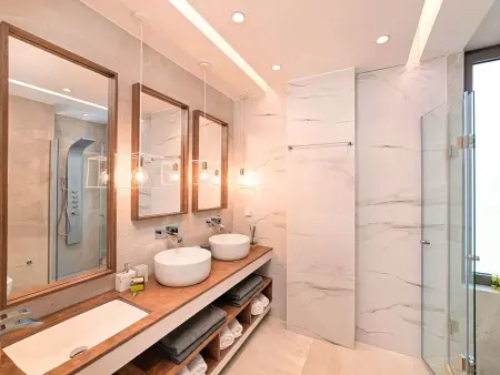 Minaos8  mit privatem Pool, Location Maison 8 personnes à Georgioupoli - Photo 15