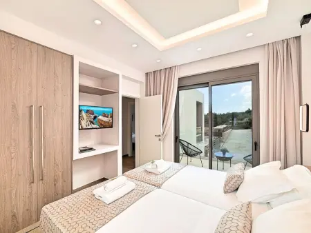 Minaos8  mit privatem Pool, Location Maison 8 personnes à Georgioupoli - Photo 25