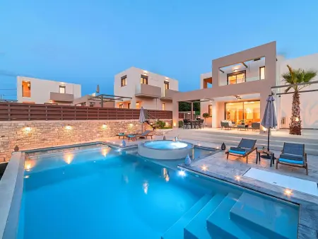 Minaos8  mit privatem Pool, Location Maison 8 personnes à Georgioupoli - Photo 33