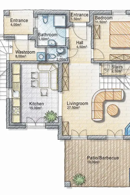 Villa Miramar, maison 8 personnes avec piscine à Tar : photo 42