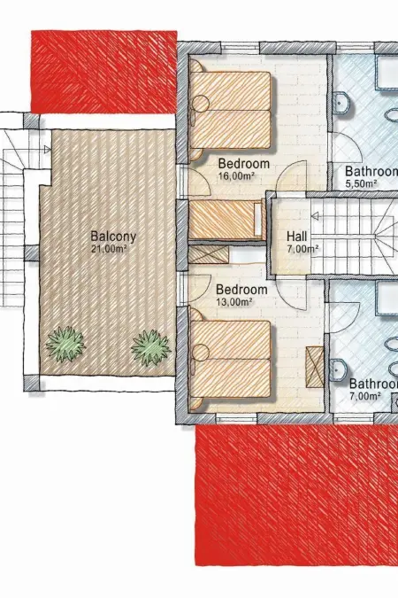 Villa Miramar, maison 8 personnes avec piscine à Tar : photo 43