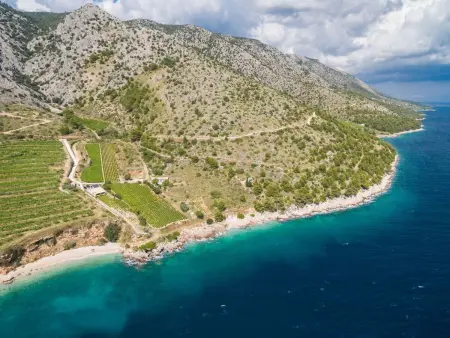 Maison en pierre avec vue sur Hvar et plage privée : photo 37