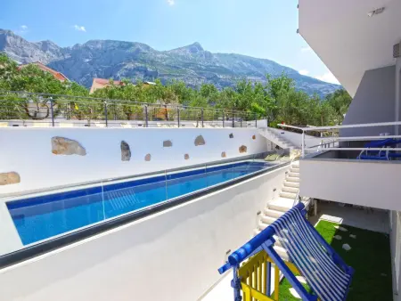 Location appartement à Makarska, Große Wohnung in Zelenka mit Eigenem Parkplatz