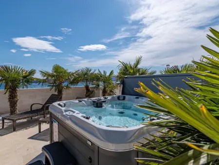 Maison historique Orebić, terrasse mer et jacuzzi