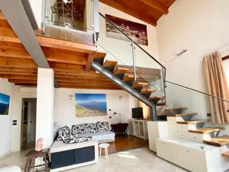 Location appartement à Moniga del Garda, Wohnung mit privatem Garten und schöner Aussicht