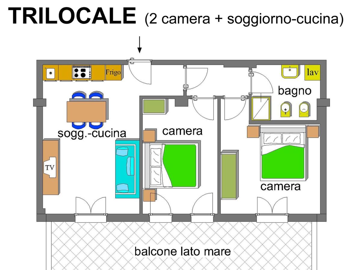Residence I Delfini – Appartement 6 pers. à Cupra Marittima - Photo 11