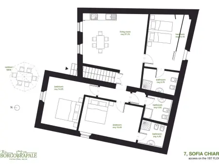 Appartement 'Sofia' à Bucine, piscine en hameau médiéval toscan : photo 16