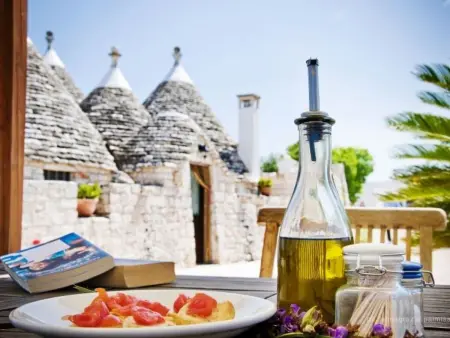 Location maison à Martina Franca, Trullo degli Archi, Entspannung und Essen und Wein