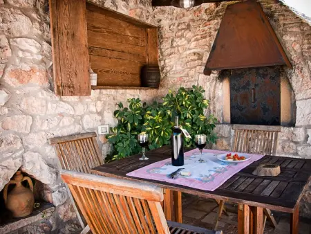 Location maison à Martina Franca, Kirschbaum Trullo, Entspannung und Essen und Wein