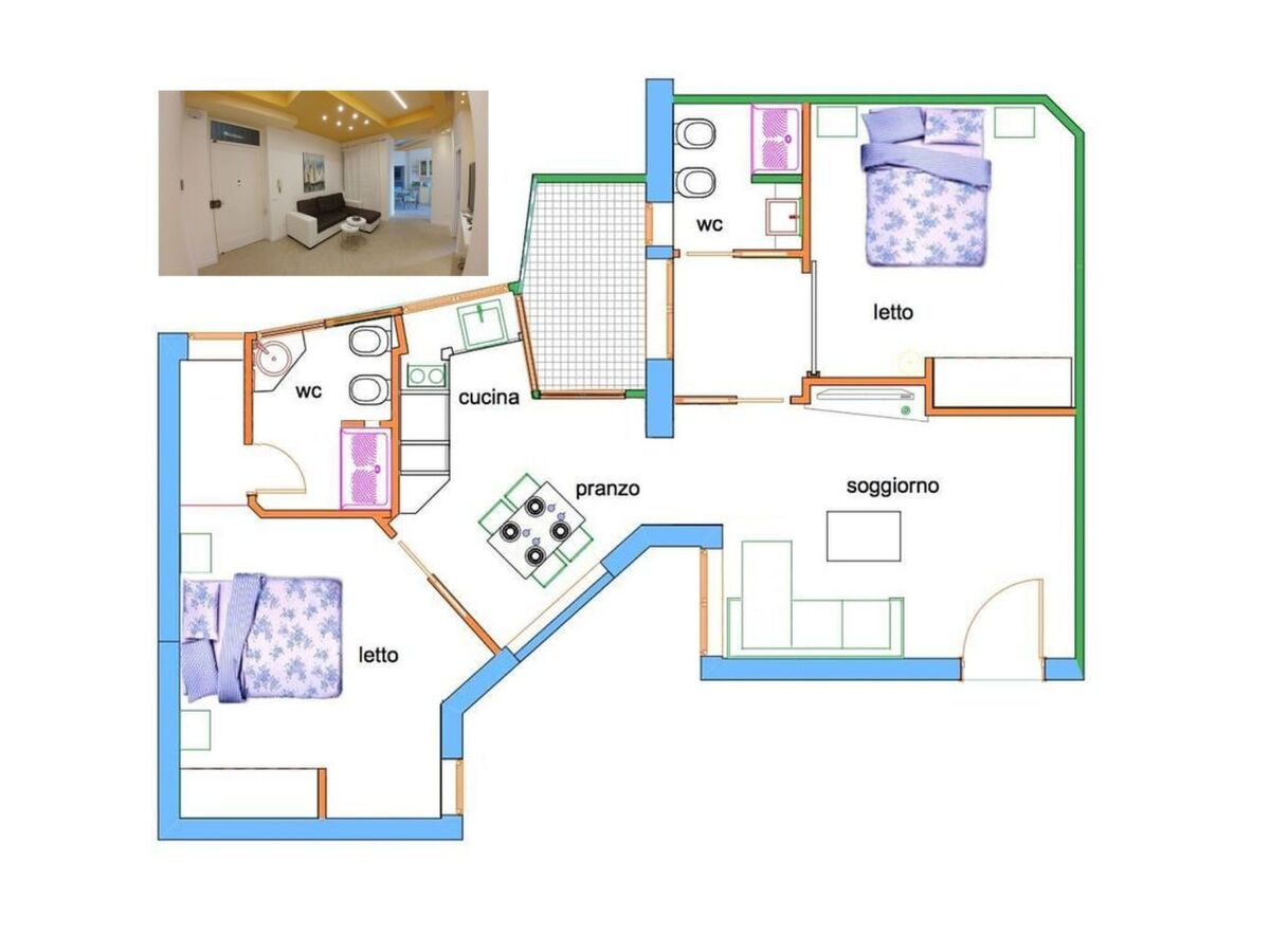 Appartement moderne 70 m² à Palermo, 3 chambres - Photo 23