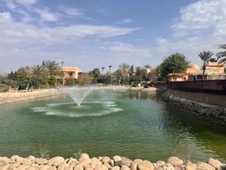 Maison avec piscine et jardin privatif à Marrakech, palmeraie : photo 7