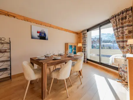 Appartement 6 pers. aux Belleville, balcon vue sommets : photo 2
