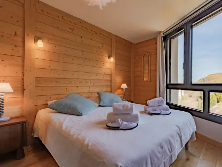 Appartement 6 pers. aux Belleville, balcon vue sommets : photo 3