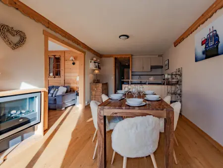 Appartement 6 pers. aux Belleville, balcon vue sommets : photo 6