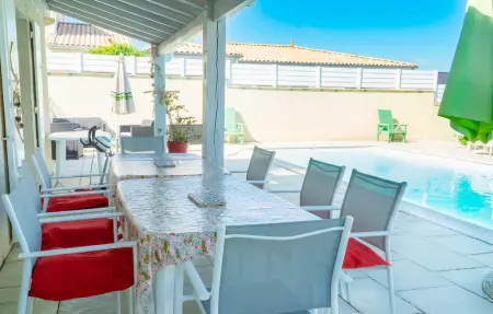 Maison 10 pers. avec piscine chauffée à Meschers : photo 2