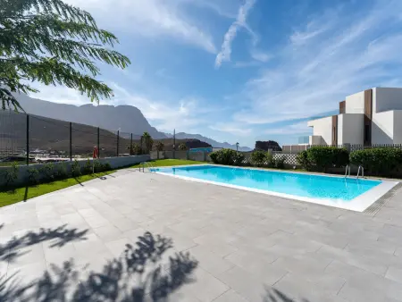 Location villa à Agaete, Duplex lumineux à Agaete avec piscine et vue magnifique