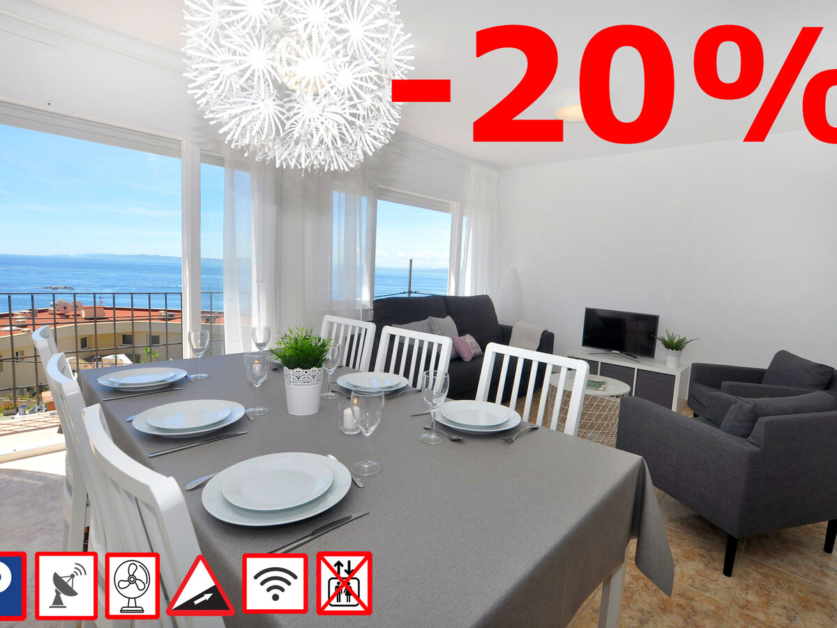 Appartement 2 chambres vue mer à Roses, parking inclus - Photo 1